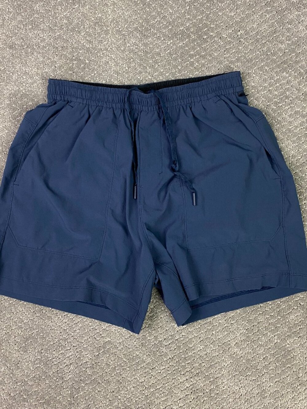 Lululemon Bowman Short 5" Stretch Ripstop Mens Medium Blue Gym Shorts M7B99S
